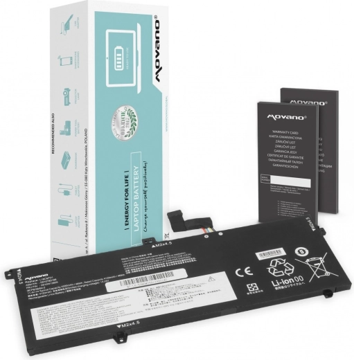 Batterie Movano pour Lenovo ThinkPad X13, X390 et X395, 4220 mAh (48 Wh)