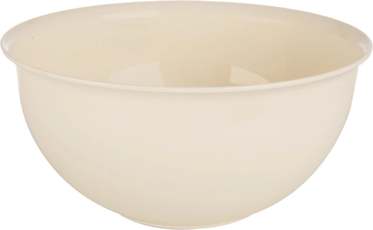 Bol de cuisine Sandy en plastique UH, couleur crème, 27,5 cm