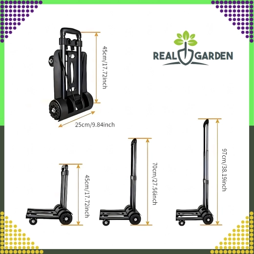 Klappbarer Transportwagen mit Teleskopgriff 40 kg