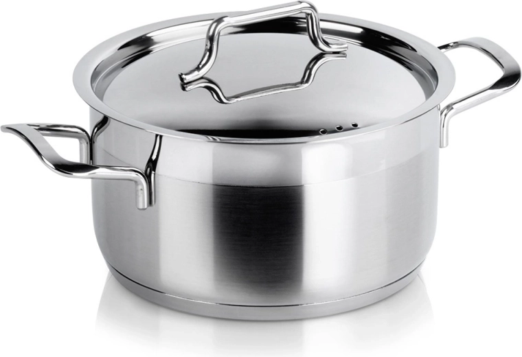 casserole en acier inoxydable avec couvercle Anett 18 cm, 2,3 l
