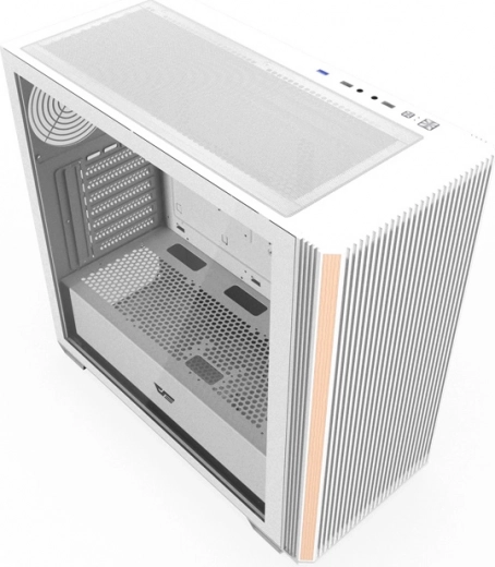 DarkFlash DS900WS Computer Case midi tower ATX, white, tempered glass