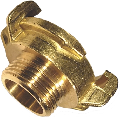 Messing snelsluitkoppeling GEKA plus met buitendraad 1/2"