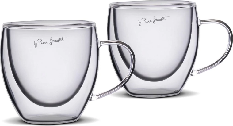 Lamart ensemble de 2 verres thermiques à espresso de 75 ml