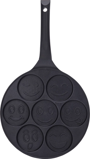 Valdinox cast frying pan for pancakes and fried eggs 26 cm with smiley molds