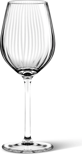 Set of 4 Plisse Red Wine Glasses 500 ml