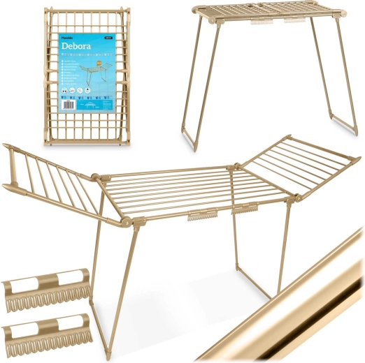 Klappbarer Standtrockner Massido Debora Gold 19 m