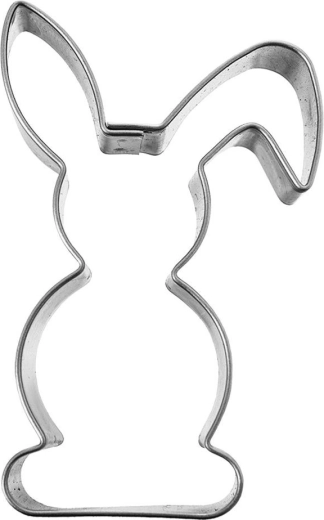 Emporte-pièce en inox lapin 6 cm