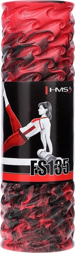 Rouleau de massage en mousse HMS FS135 45 cm rouge