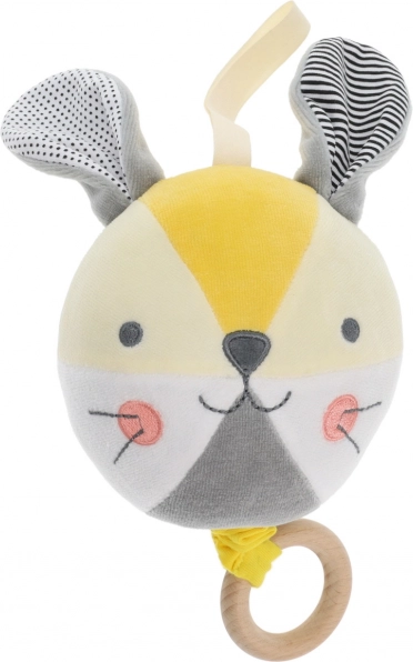 Melodische konijnenbal PETIT COLLAGE van biologisch katoen