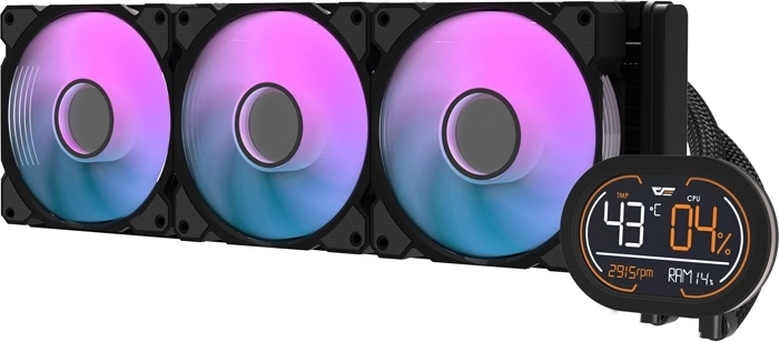 DarkFlash DH360D v2 CPU liquid cooling, black