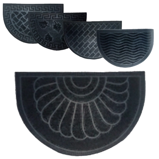 Halfronde rubbermat 40 × 60 cm