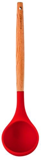 Kelle Kitchisimo rot aus Silikon und Holz