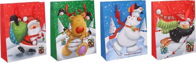 Gift bag S Christmas 17.5 × 23.5 × 8 cm