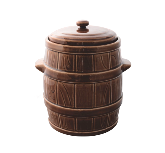 Hermetische keramische fermentatiepot 5 l met waterafdichtrand