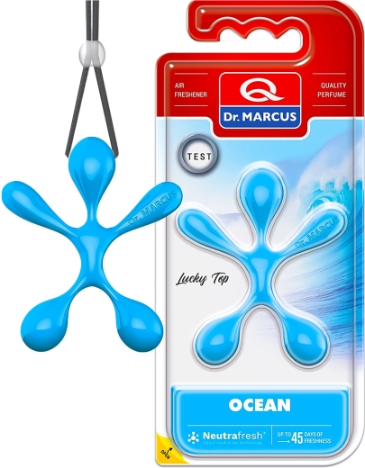 Dr. Marcus Lucky Top luchtverfrisser voor in de auto Ocean