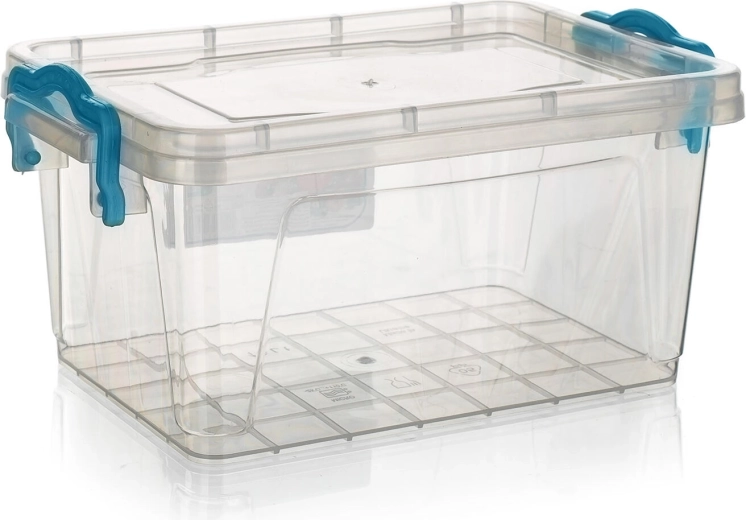 Boîte Gema rectangulaire 1,5 l avec poignées turquoise