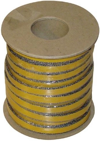 Corde isolante autocollante 10 × 2 mm, jusqu’à 500 °C, longueur 25 m
