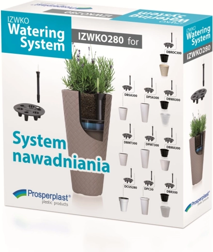 Irrigation system for planters 34 cm