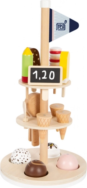 Wooden Ice Cream Stand Fresh