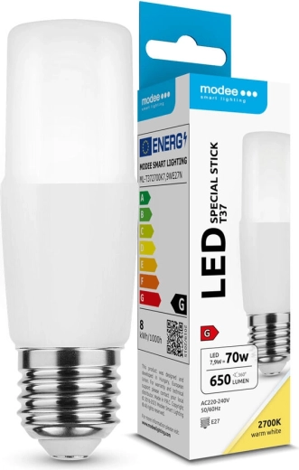 LED-Lampe Modee Lighting Stick T37 7,9 W E27, warmweiß, 650 lm
