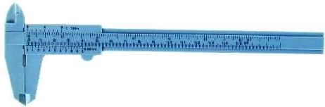 Pied à coulisse en plastique 150 mm HOBBY