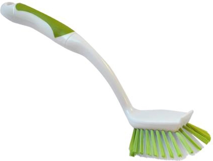 Ovaler TORO-Geschirrspülbürste, weiß‑grün