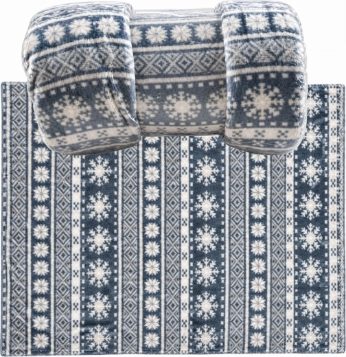 Warme kerstflanellen deken 150 × 200 cm - 1 stuk