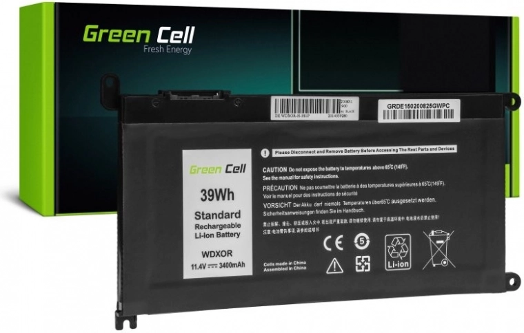 Green Cell Battery for Dell WDXOR 11.4 V 3400 mAh