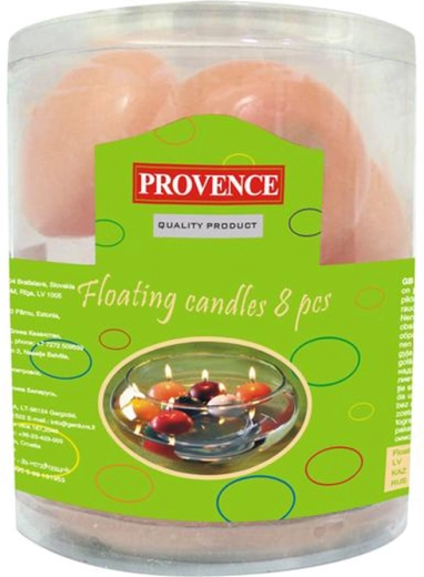 Bougies flottantes saumon 8 pcs