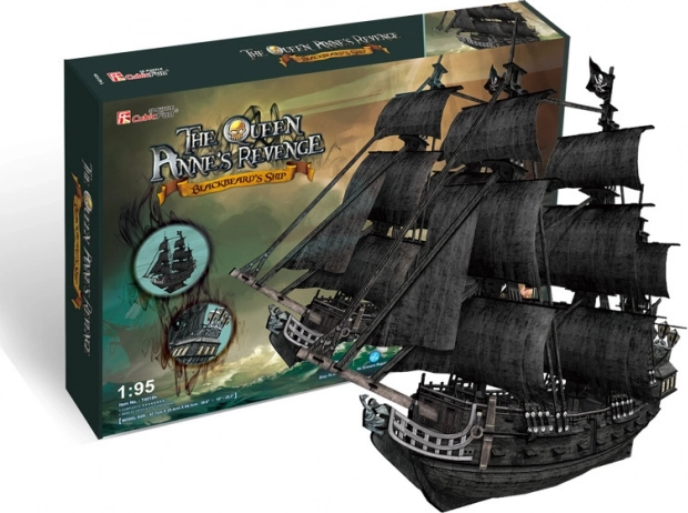 3D-puzzel Zeilschip Queen Anne's Revenge van CubicFun