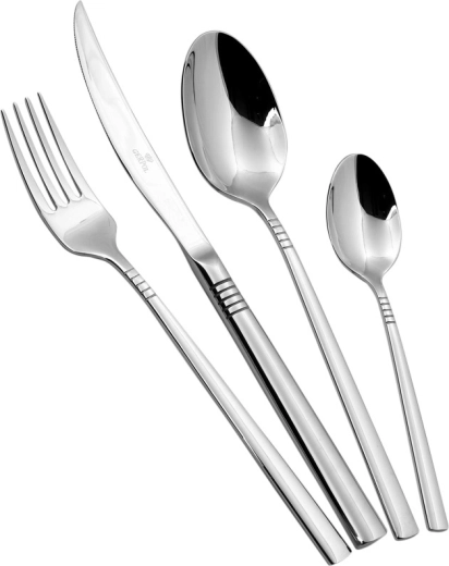 Gerpol Apollo set of 24 polished cutlery pieces made of 18/10 stainless steel