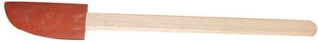 Gummispatel mit Holzgriff 41 cm rot