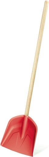 Kinderschaufel mit Holzstiel, korallfarben, 74 cm