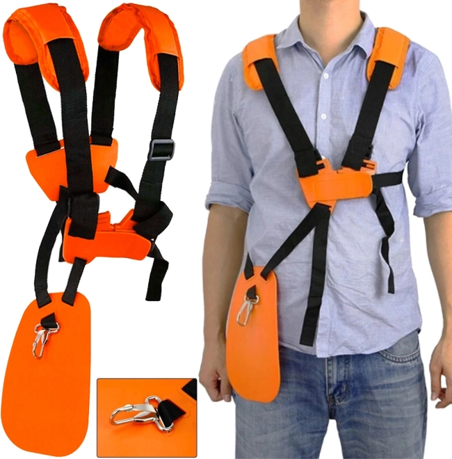 Verstelbaar comfortabel harnas voor benzinebosmaaiers