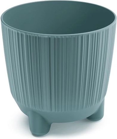 Cache-pot à pieds bleu scandinave 12,6 cm