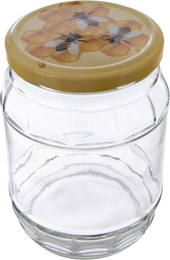 Preserving jar, barrel shape 0.72 l with lid