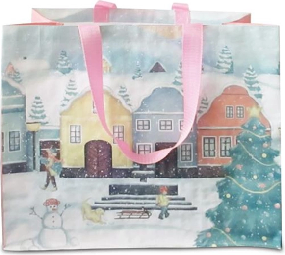 Shopping Bag Christmas Village 43 × 37 × 21.5 cm