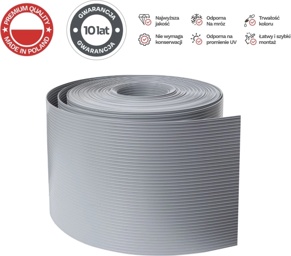 Bande de clôture 26 m CLASSIC 19 cm PROTECTO gris