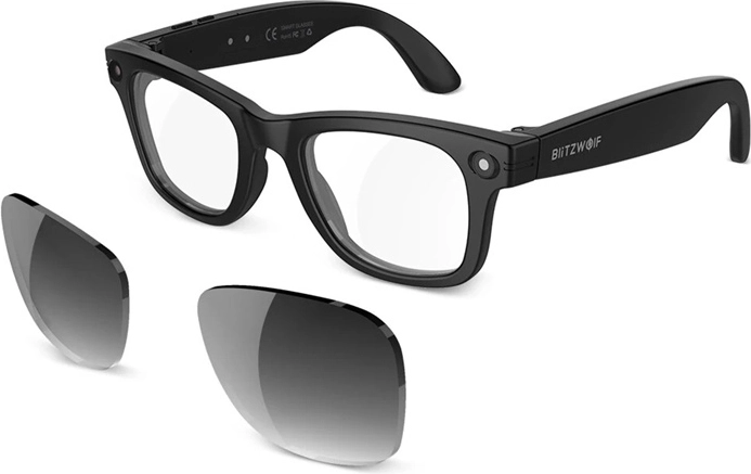 Smartbrille BlitzWolf BW-AG1 Pro mit KI und fotochromatischen, austauschbaren Gläsern