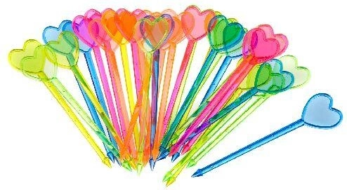 Party Collection Cocktail Picks, assorted colors, 30 pcs