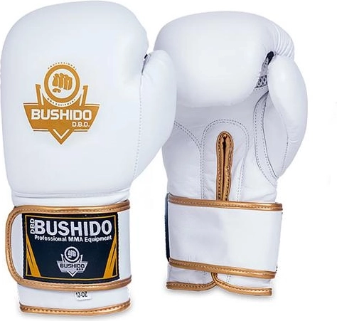 DBX BUSHIDO Boxing Gloves – White-Gold – 10 oz