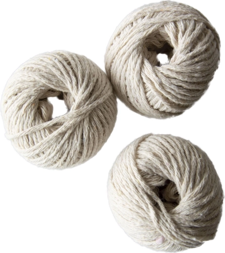 Katoenen touw 25 m, wit (3 stuks)