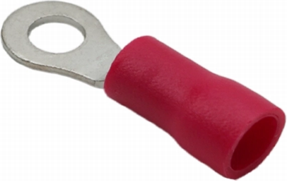 Insulated cable lug 4.3/1.7 mm, red