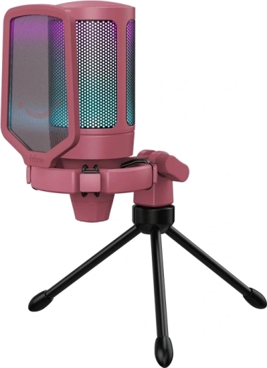Microphone de jeu USB à condensateur Fifine A6VR rouge - 1 pièce