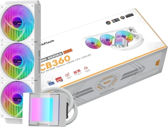 DarkFlash CB360 360mm ARGB White CPU Liquid Cooler