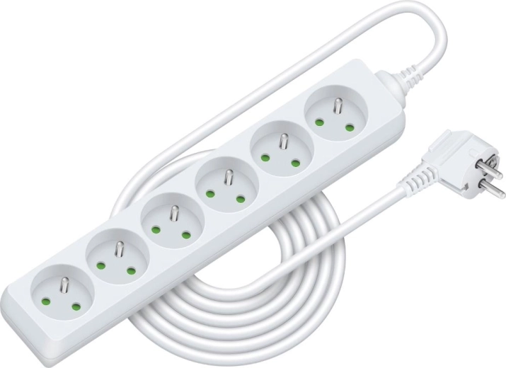 RETLUX Extension Lead, 5 m, 6 Sockets