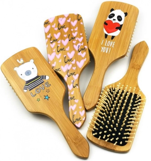 brosse à cheveux en bois pour enfants dream