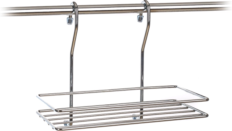 Hanging wire shelf VARIELLA 26 × 21 × 14 cm, chrome