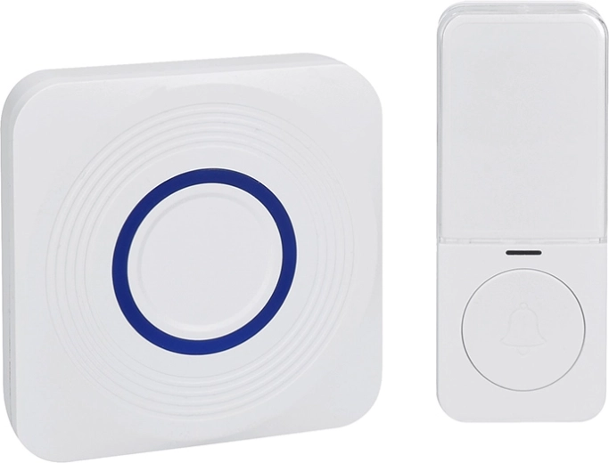 Solight wireless doorbell with USB-C and battery power, 200 m, white