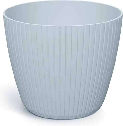 Plastic Flower Pot Lamia 15.8 cm Light Grey
